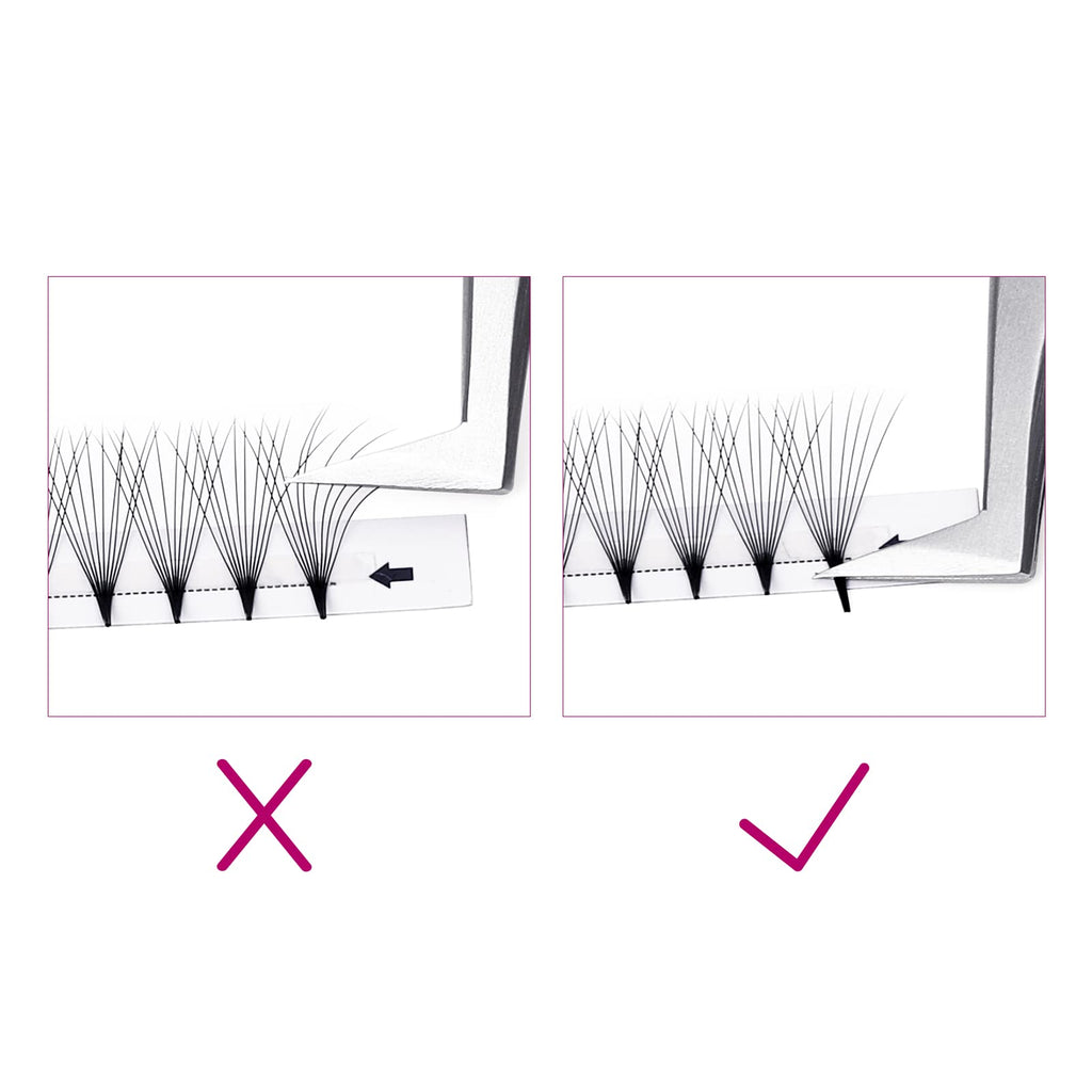 FADLASH 0.07mm C Curl 10D Premade Volume Lashes - 120pcs 10mm PBT