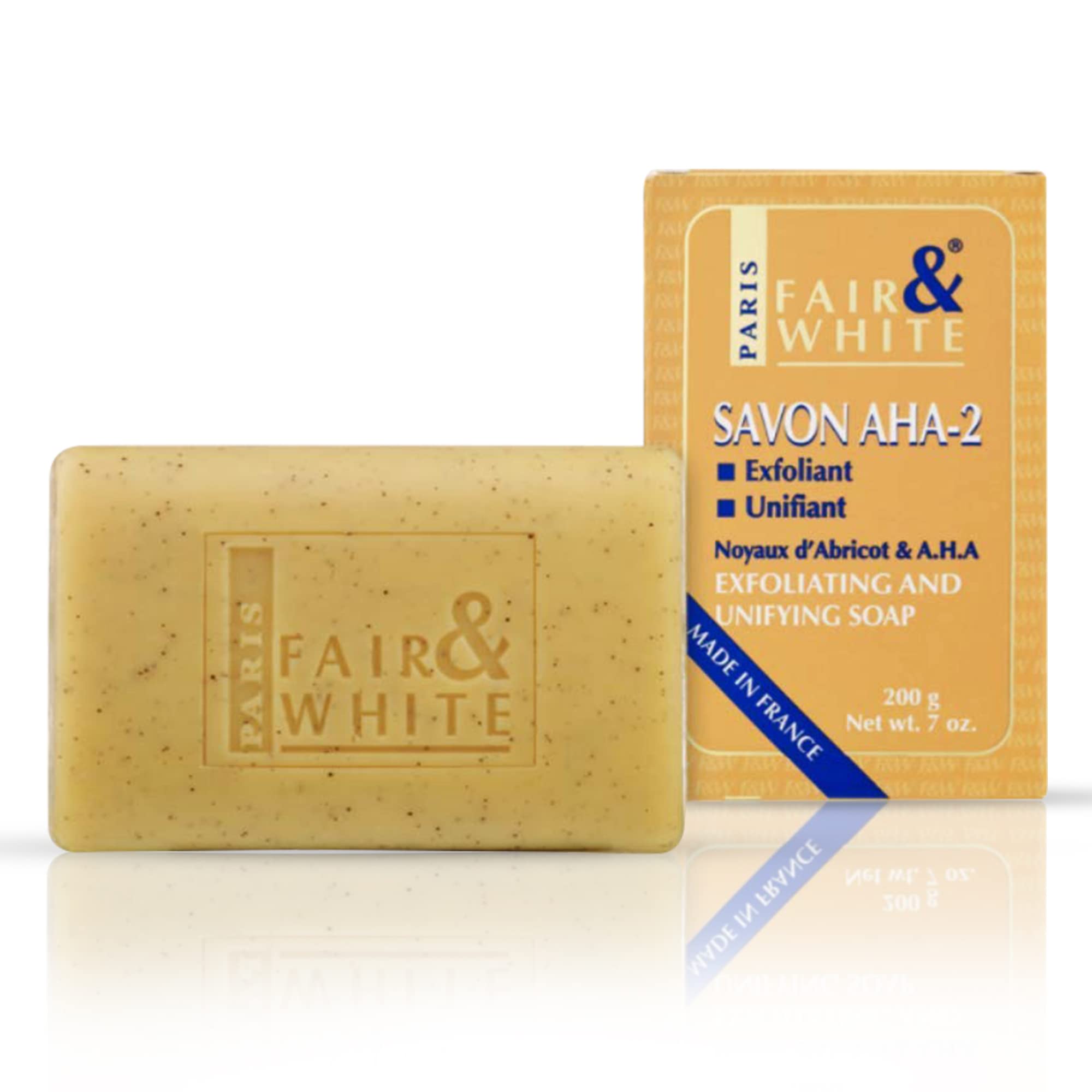FAIR & WHITE Original AHA Exfoliating Soap – 200 g / 7 oz | Body Cleanse, Skin Prep, Hydroquinone Free