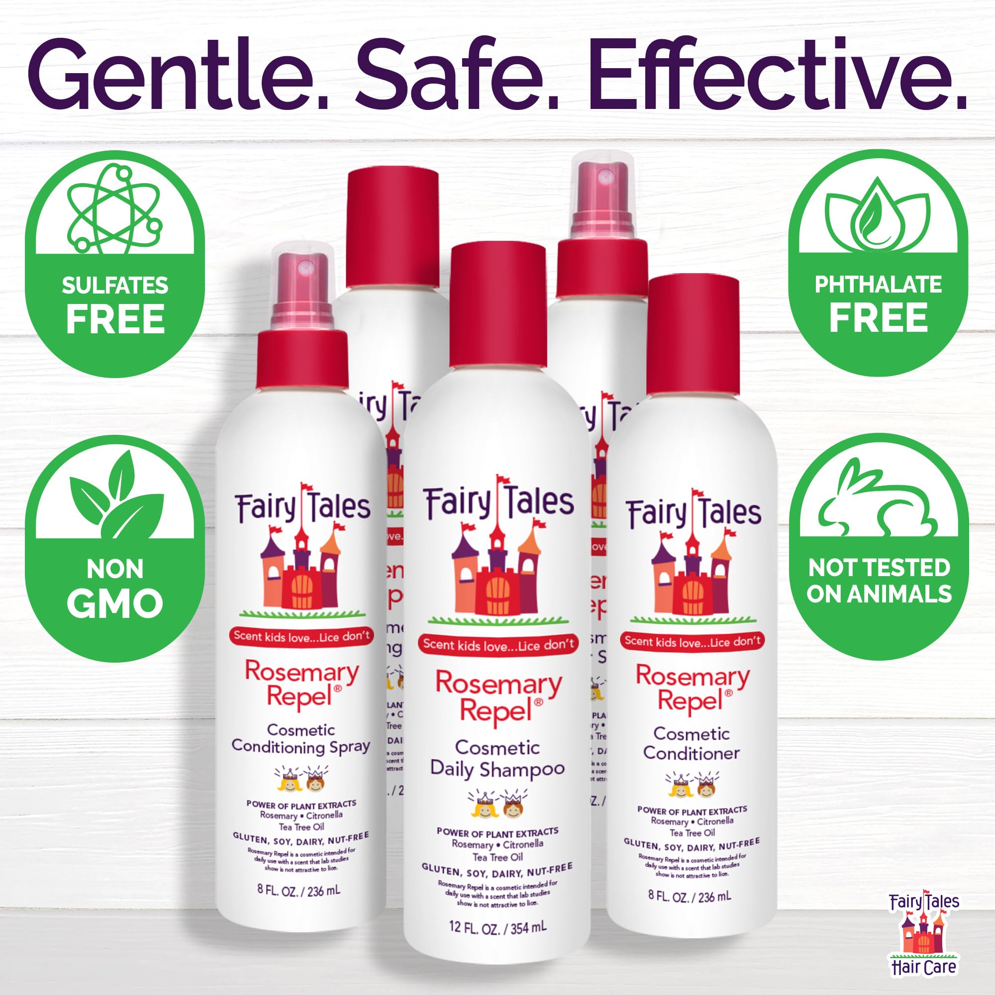 Fairy Tales Rosemary Repel Shampoo & Conditioner Duo for Kids — 12 oz + 8 oz
