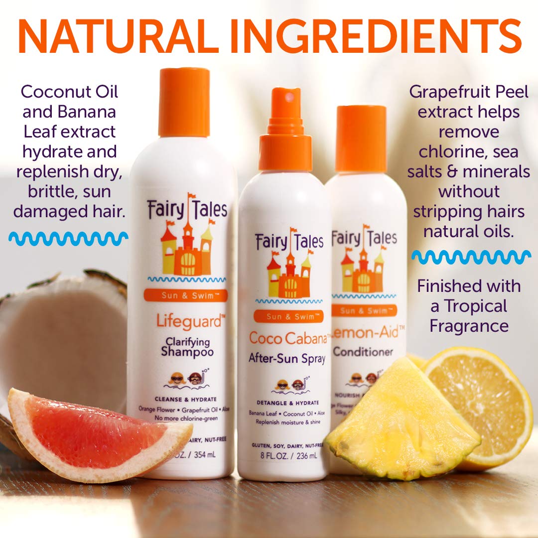 Fairy Tales Swimmer Conditioner for Kids - 32 oz | Natural USA‑Made, Paraben/Sulfate/Dye Free