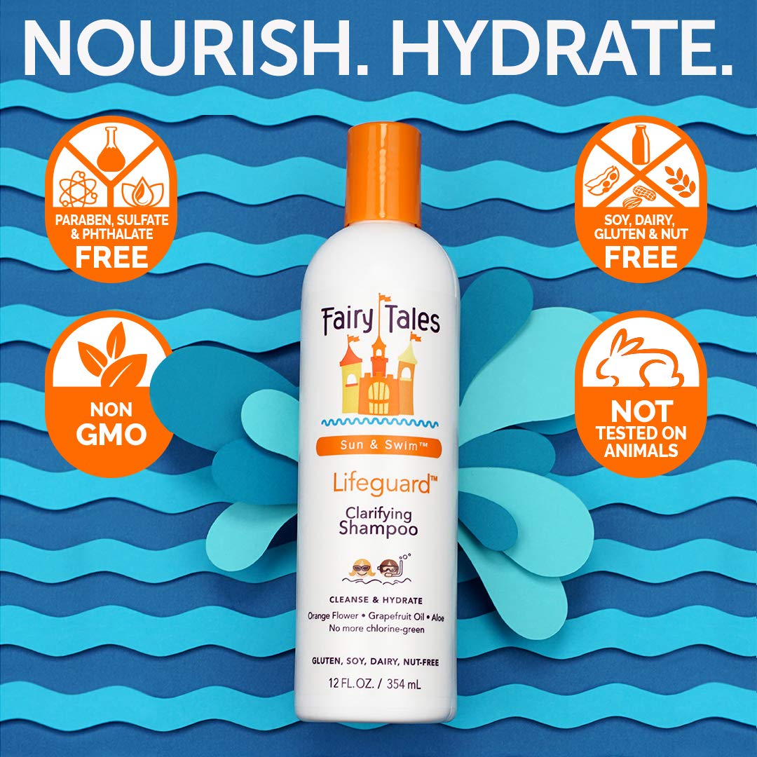 Fairy Tales Swimmer Conditioner for Kids - 32 oz | Natural USA‑Made, Paraben/Sulfate/Dye Free