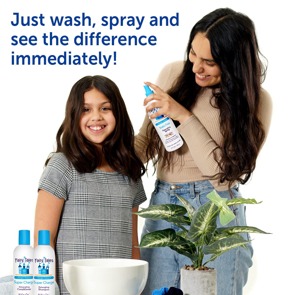 Fairy Tales Tangle Tamer Kid Detangling Shampoo & Conditioner – 32 Oz 2-Pack