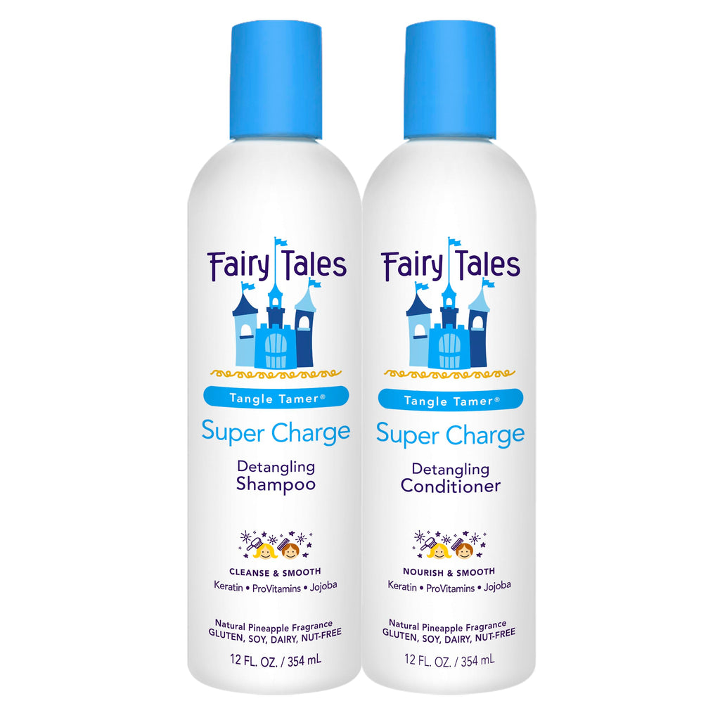 Fairy Tales Tangle Tamer Detangling Shampoo & Conditioner for Kids – Ultra Moisturizing, Anti-Frizz – Paraben & Sulfate Free (12 oz, 2 pack)