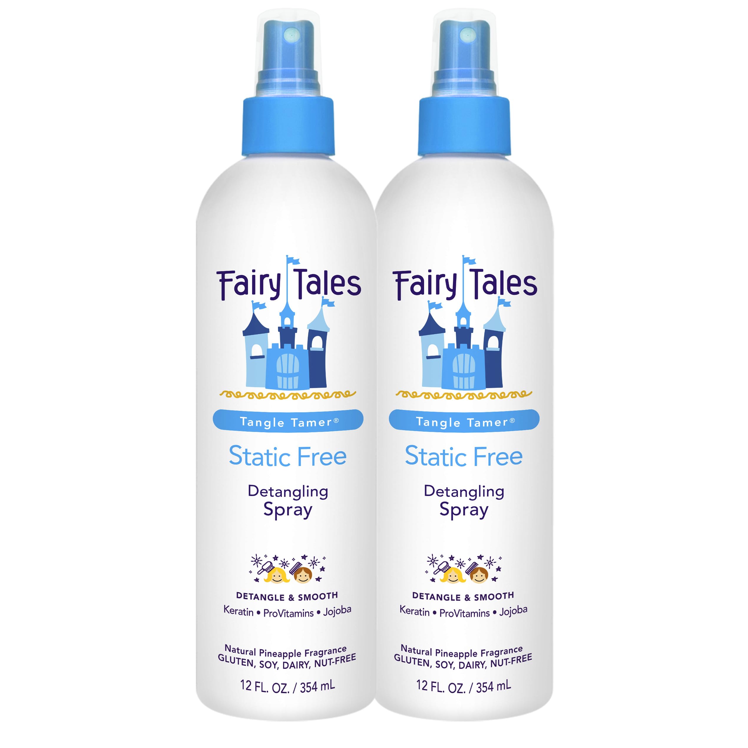 Fairy Tales Tangle Tamer Detangling Spray for Kids – 12 oz (2 pack)