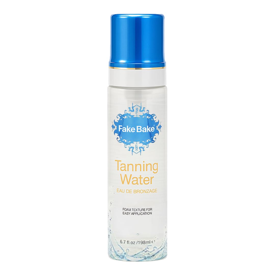 Fake Bake Foam Tanning Water – Instant Glow Self Tanner with Hydrating Passion Flower, 6.7 oz