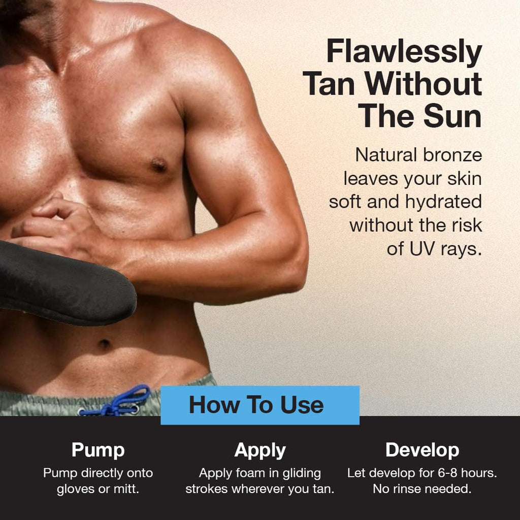 Fake Bake Foam Tanning Water – Instant Glow Self Tanner with Hydrating Passion Flower, 6.7 oz