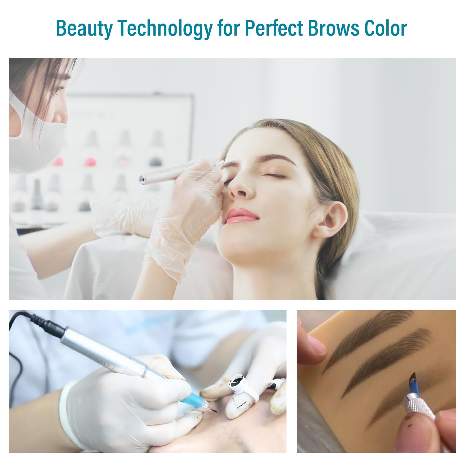 FAMISOO PMU Pigments for Eyebrow 5ml – T95 Black Brown, Long-Lasting Microblading Ink