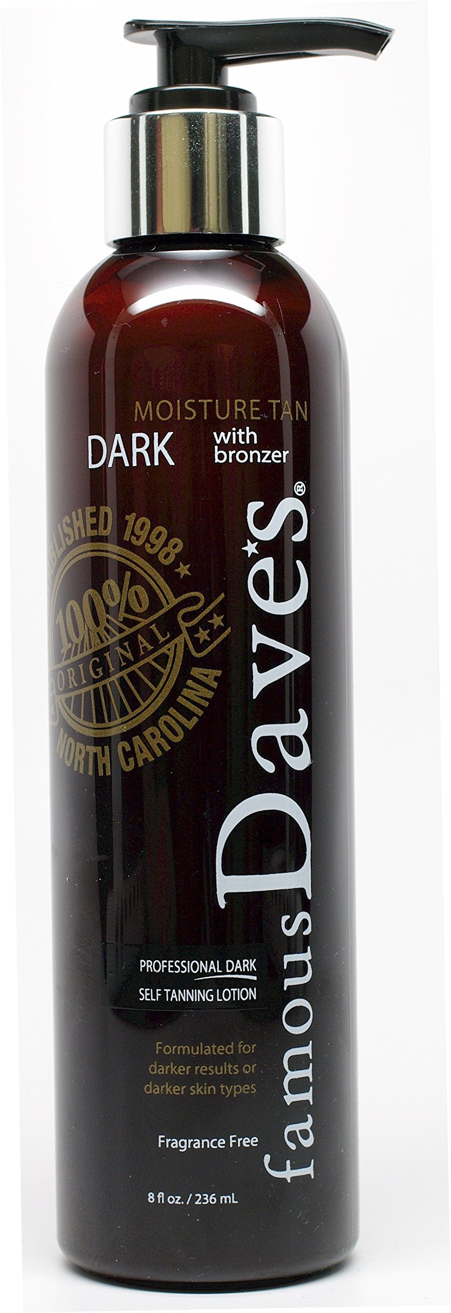 Dave's Dark Self Tanner with Bronzer – For All Skin Types | Famous Dave's Tanner