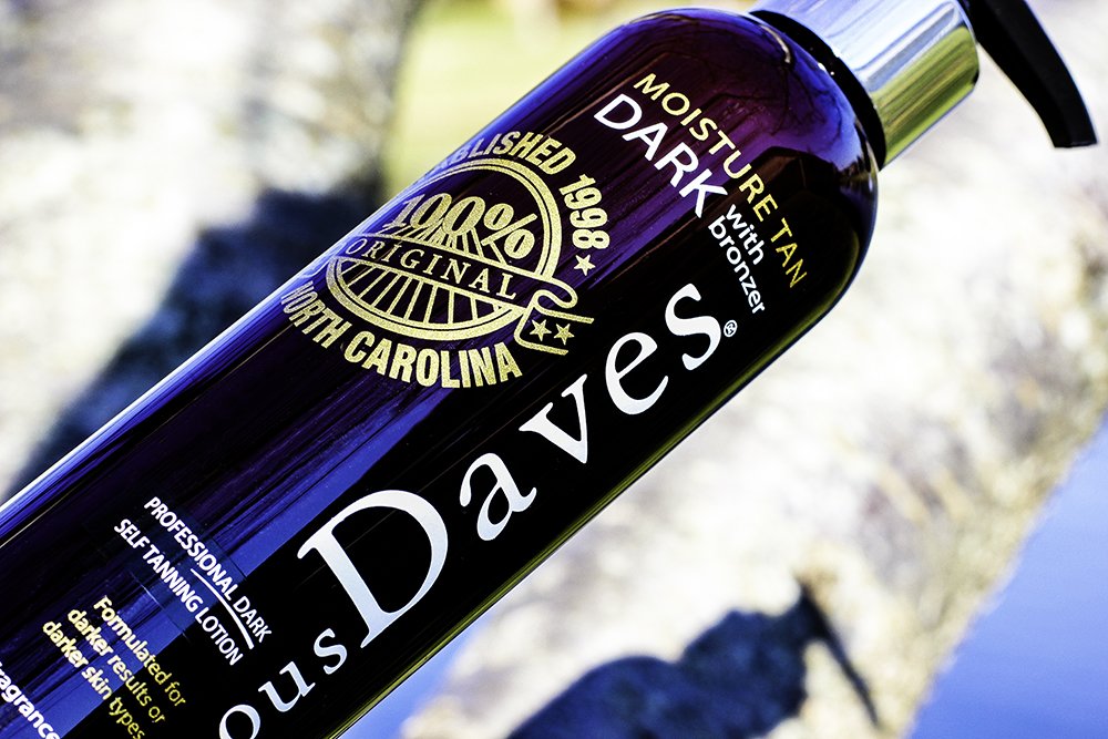 Dave's Dark Self Tanner with Bronzer – For All Skin Types | Famous Dave's Tanner