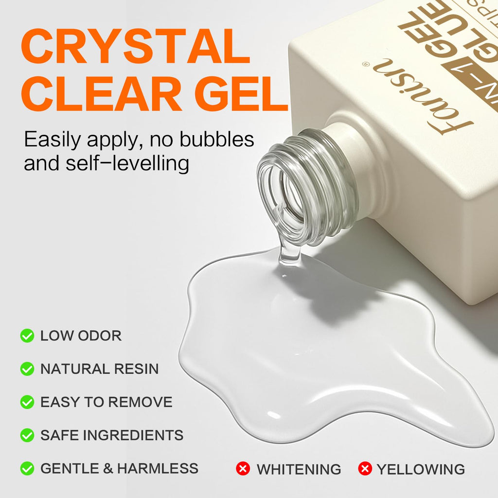 Fanisn 9-in-1 Gel Nail Glue Kit with Dehydrator – Fast, Acid-Free Nail Prep for Salon & DIY