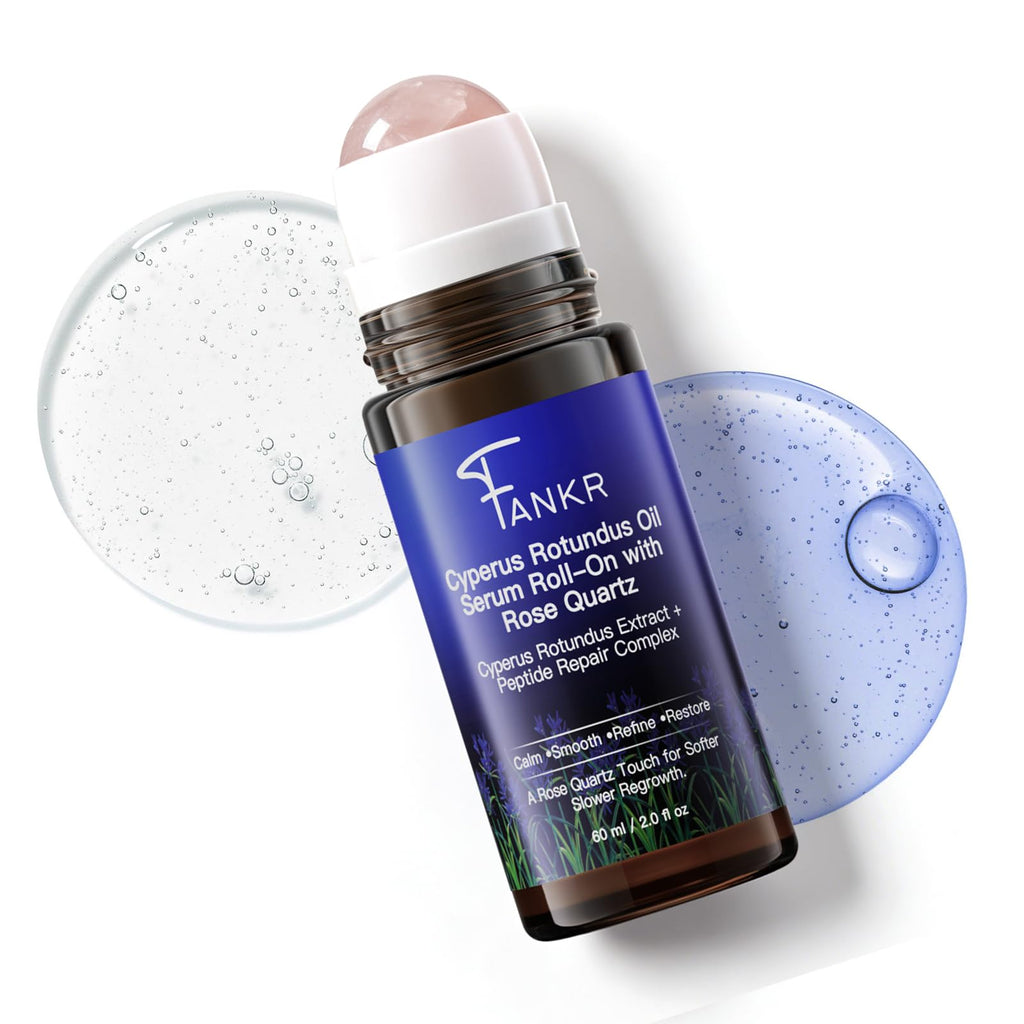 Fankr Cyperus Rotundus Oil Serum Roll-On with Rose Quartz – 60 ml
