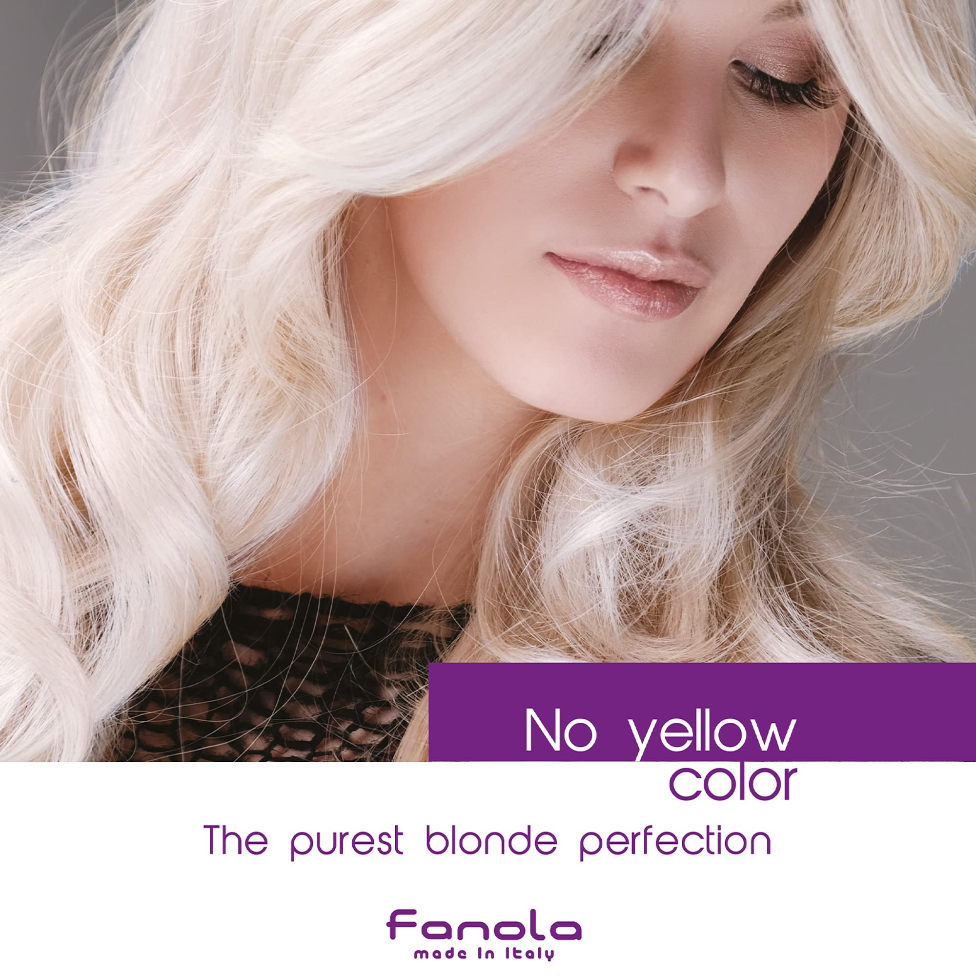 Fanola No Yellow Purple Shampoo – 33.8 oz (2 Pack) for Blondes, Bleached & Grey Hair