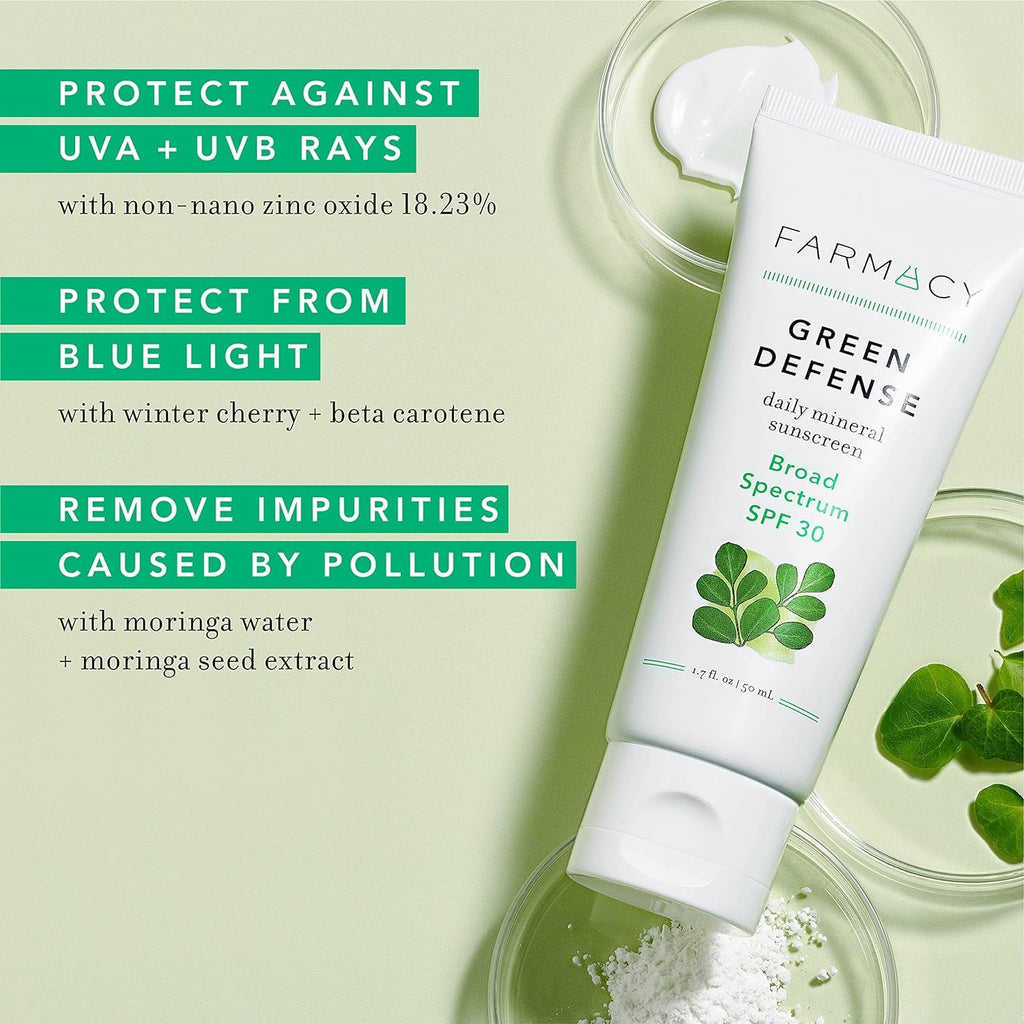 Farmacy Mineral Face Sunscreen SPF 30 – 50ml, Sheer, Broad Spectrum