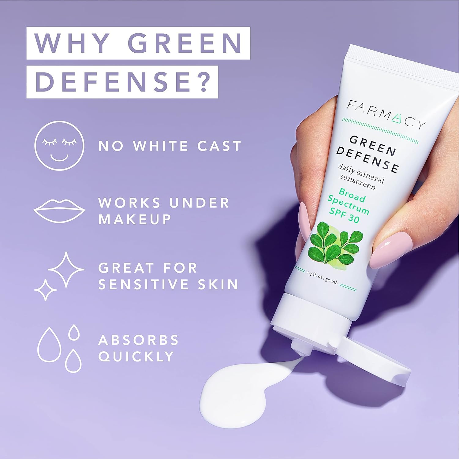 Farmacy Mineral Face Sunscreen SPF 30 – 50ml, Sheer, Broad Spectrum