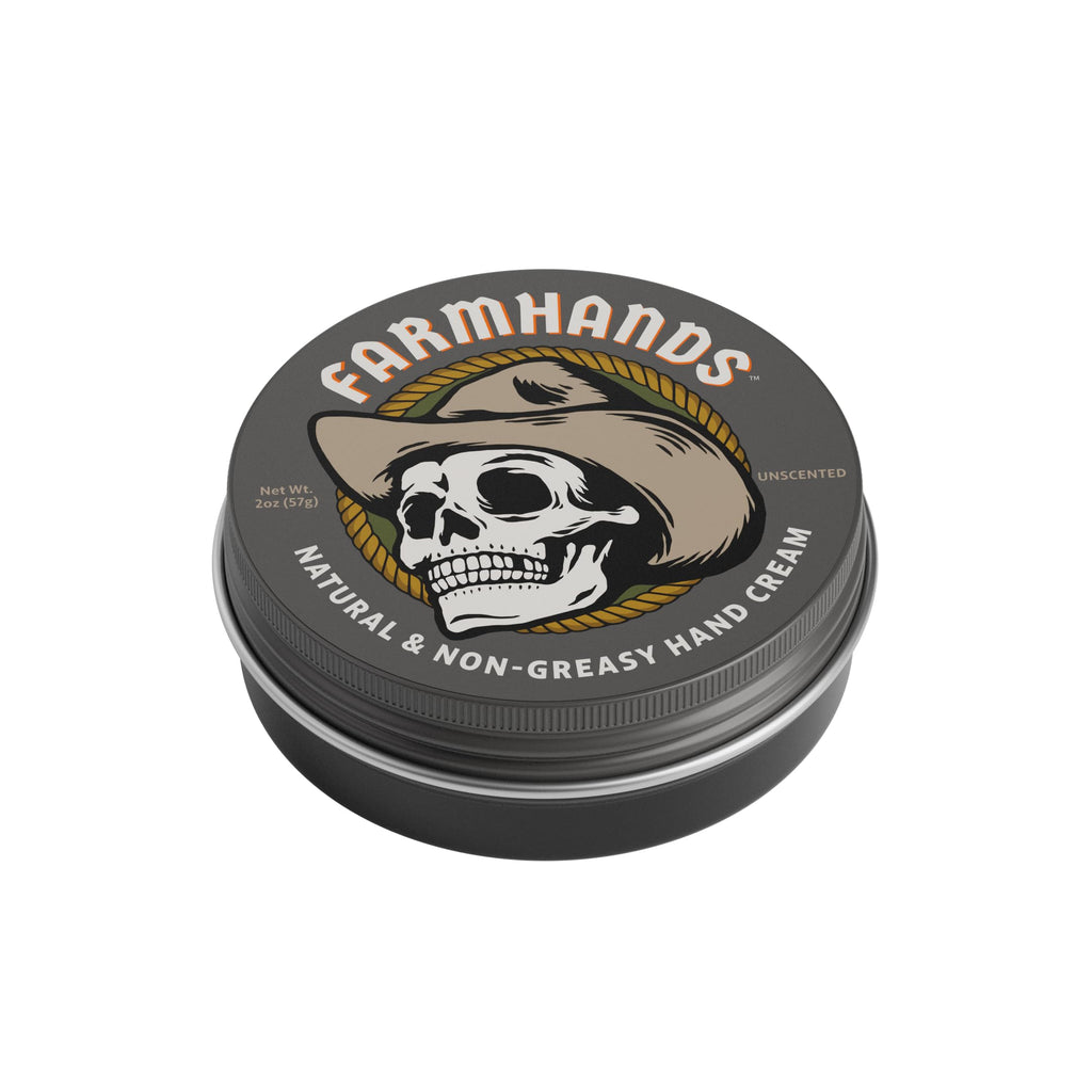 Farmhands Natural Non-Greasy Hand Cream – Fast-Absorbing, Fragrance-Free, 2oz Tin