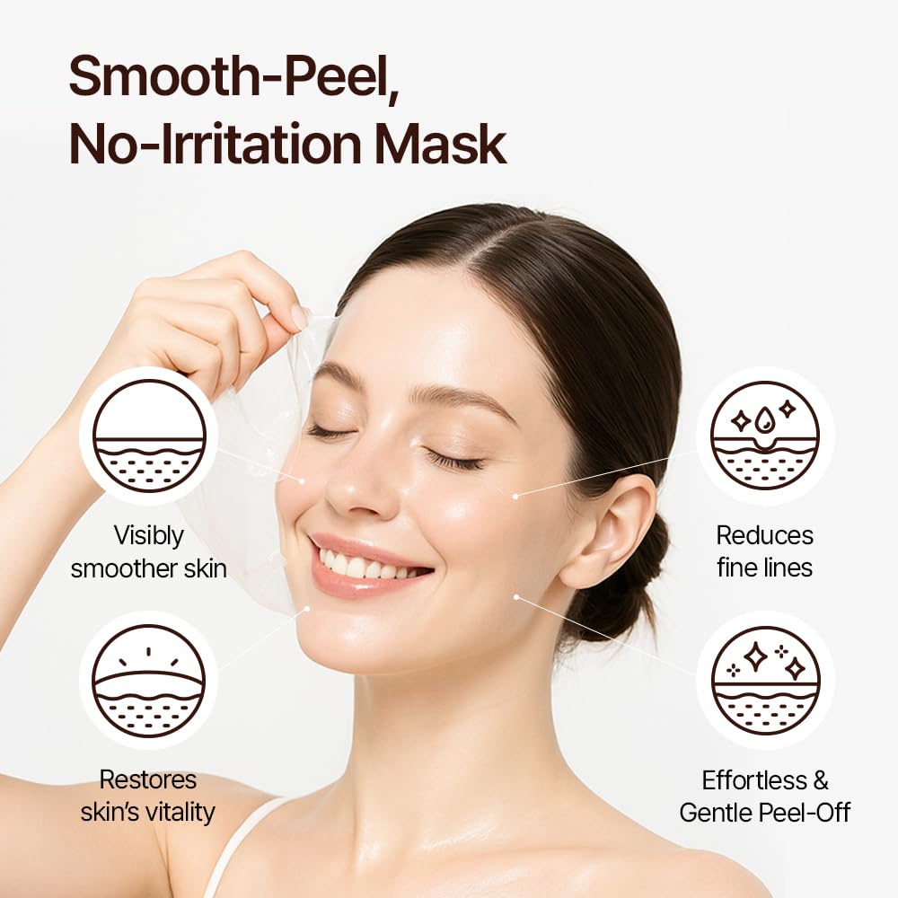 FARMSTAY Ginseng Collagen Wrapping Mask – Hydrating Peel-Off Facial for Glass Skin