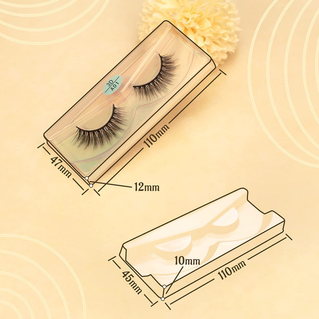 FARRED Wholesale False Lashes – 10 Styles, 10 Pairs, Medium Length Vegan Lashes, Bulk