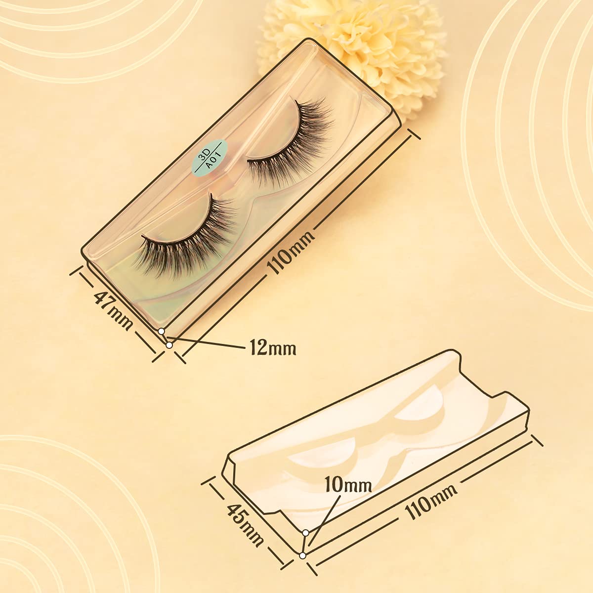 FARRED Wholesale False Lashes – 10 Styles, 10 Pairs, Medium Length Vegan Lashes, Bulk