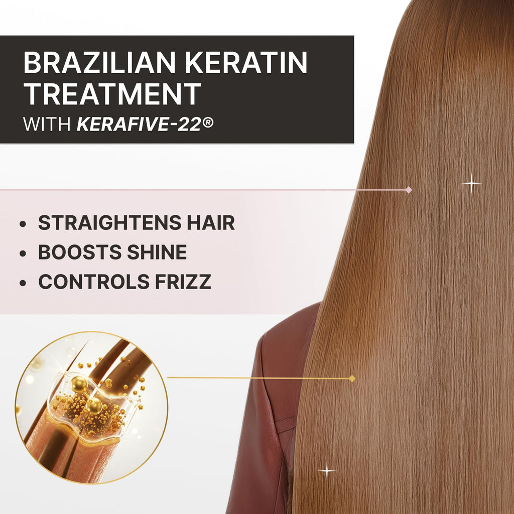 Fashion Gold Keratin Hair Treatment - 6 Uses per Bottle (Formaldehyde-Free)