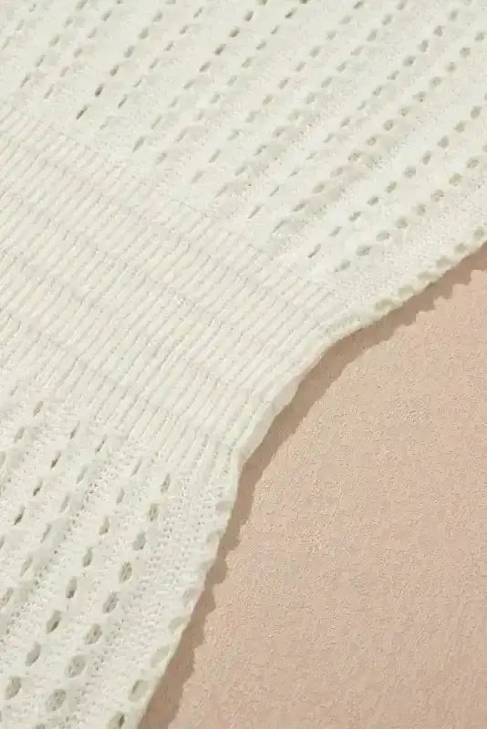 White Beach Breeze Crochet Dress Women UK | S–XL