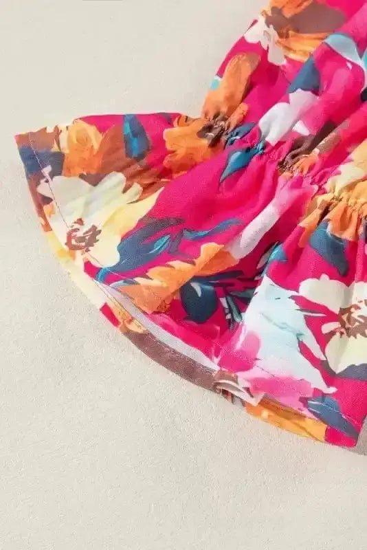 Floral Ribbed Top Women UK | Garden Style Casual