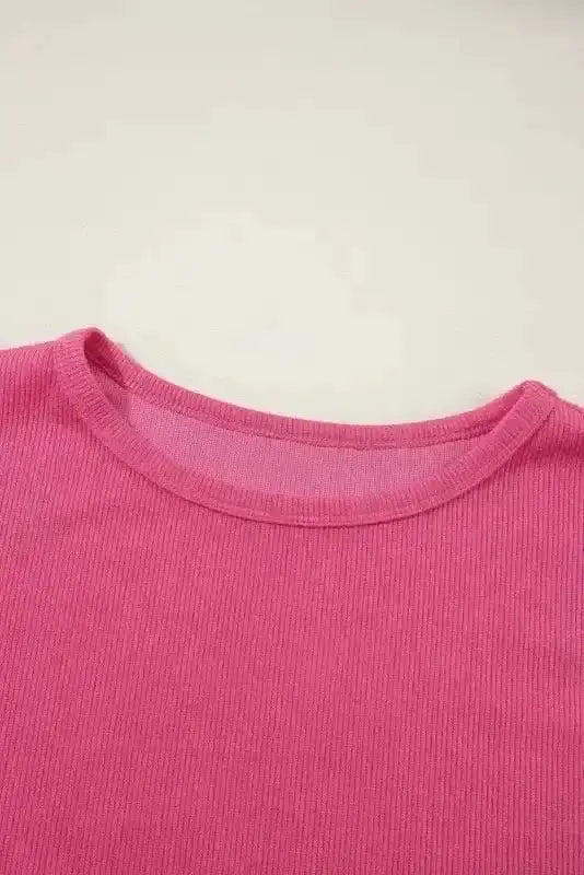 Floral Ribbed Top Women UK | Garden Style Casual