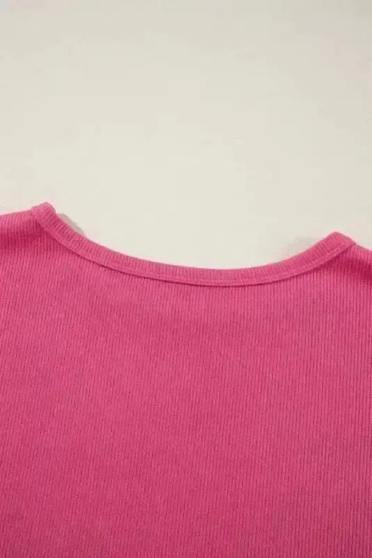 Floral Ribbed Top Women UK | Garden Style Casual