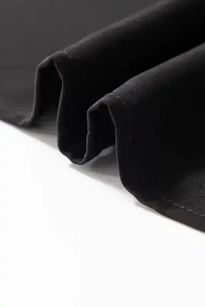 Black Lace Sleeve V-Neck Blouse Women UK | Elegant
