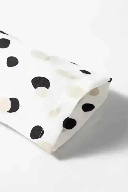 Polka Dot V-Neck Casual Blouse Women UK | All Over Print