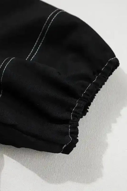 Puff Sleeve Textured Stitch Blouse Women UK | Casual