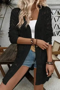 Boho Braid Crochet Cardigan Women UK