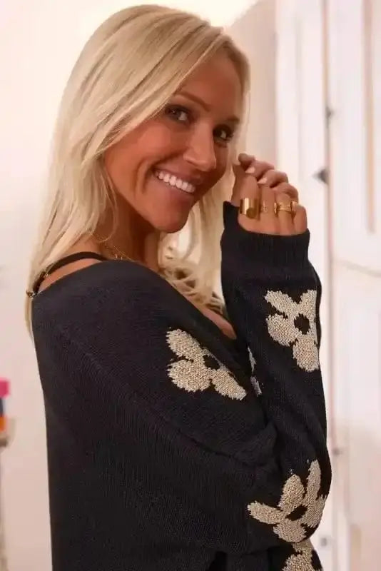Loose Floral Print Cardigan Women UK