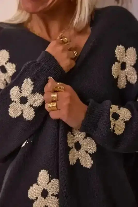 Loose Floral Print Cardigan Women UK