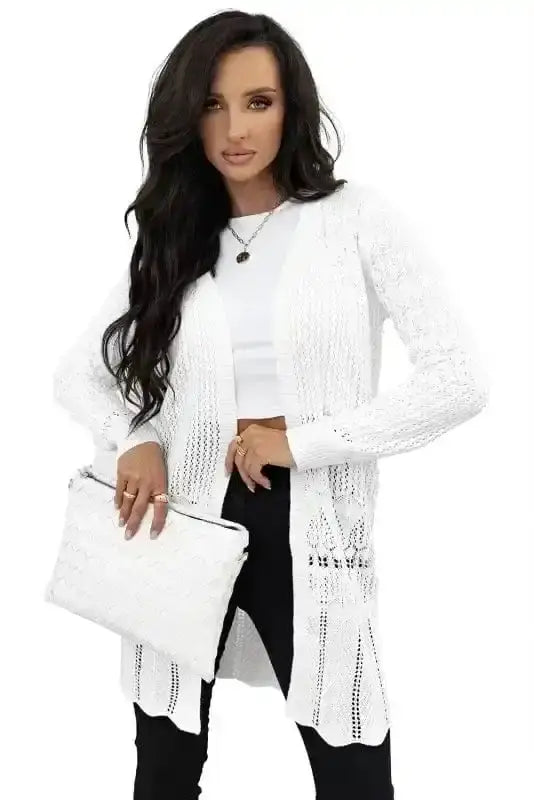Boho Braid Crochet Cardigan Women UK