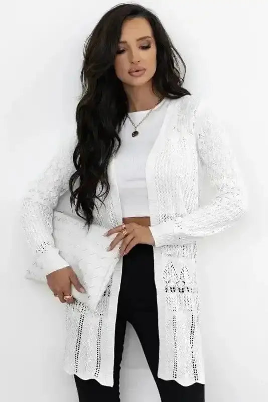 Boho Braid Crochet Cardigan Women UK