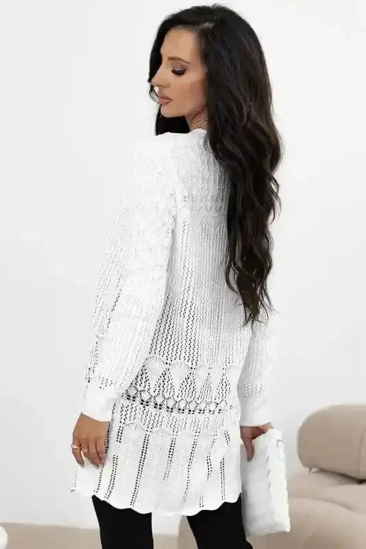 Boho Braid Crochet Cardigan Women UK