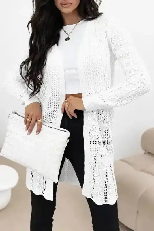 Boho Braid Crochet Cardigan Women UK
