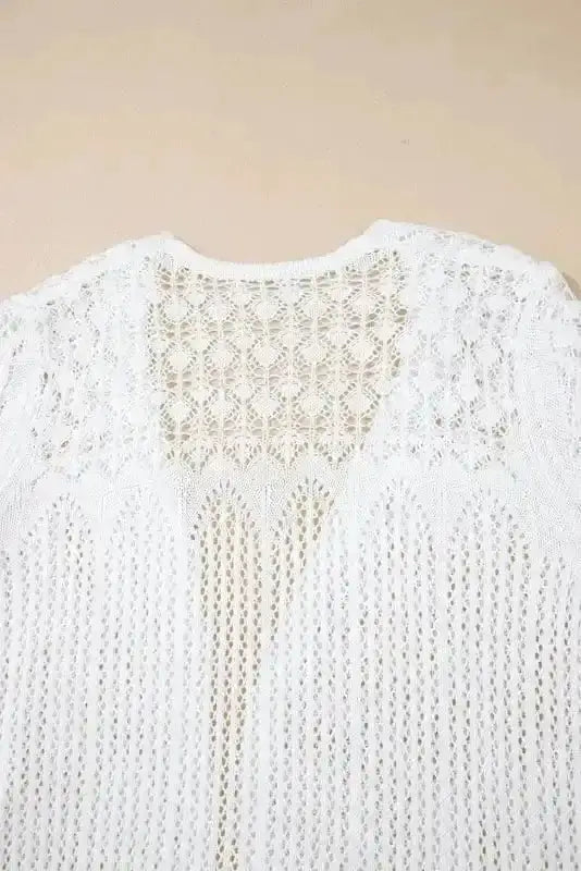 Boho Braid Crochet Cardigan Women UK