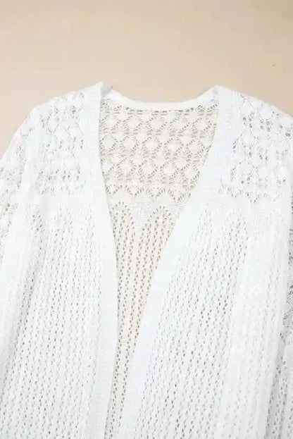 Boho Braid Crochet Cardigan Women UK