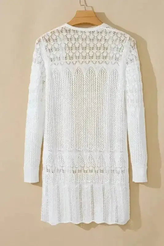 Boho Braid Crochet Cardigan Women UK