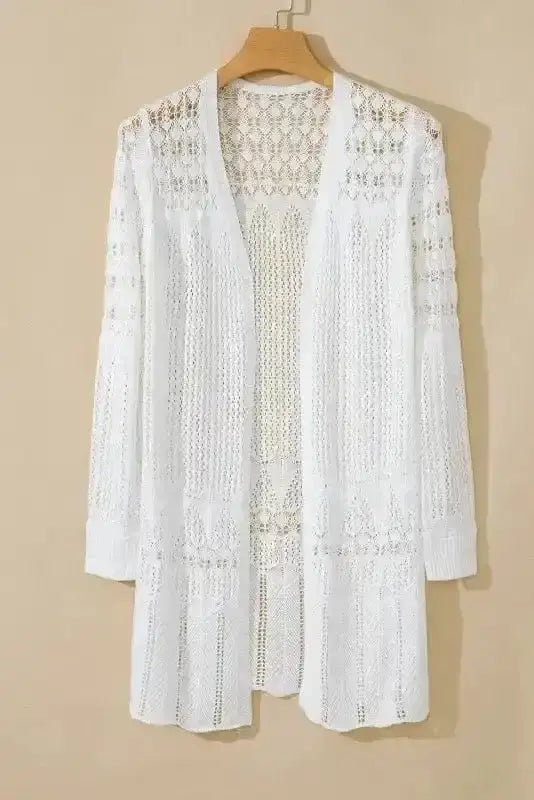Boho Braid Crochet Cardigan Women UK