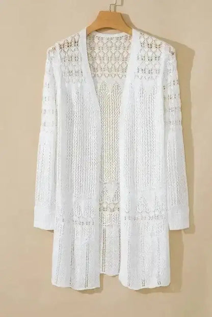 Boho Braid Crochet Cardigan Women UK