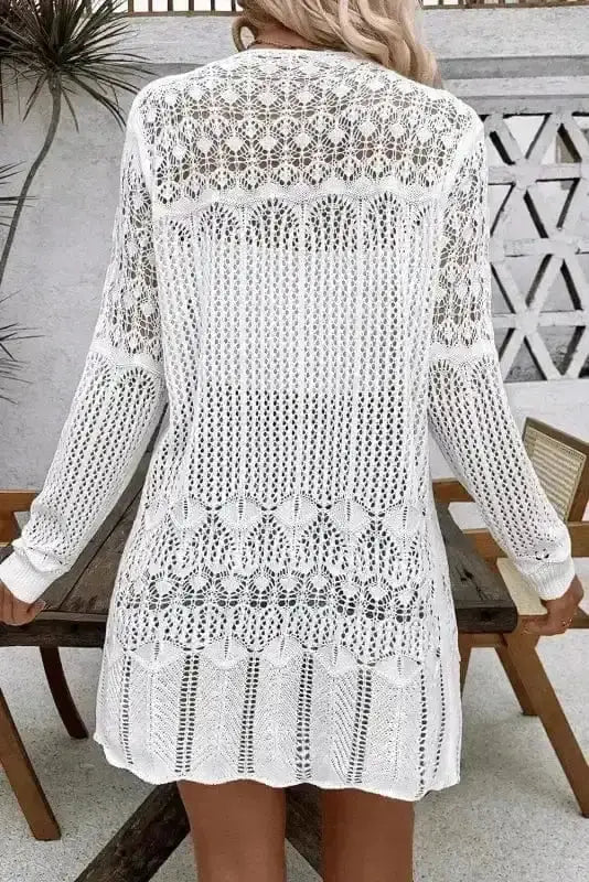 Boho Braid Crochet Cardigan Women UK