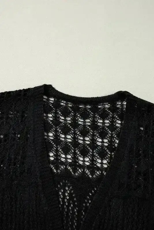 Boho Braid Crochet Cardigan Women UK