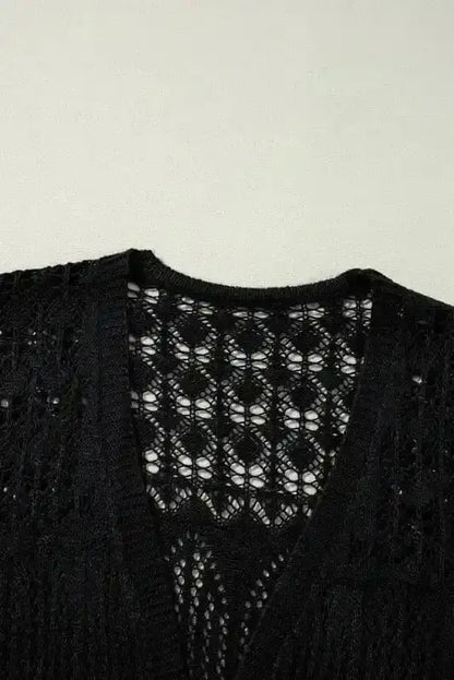Boho Braid Crochet Cardigan Women UK