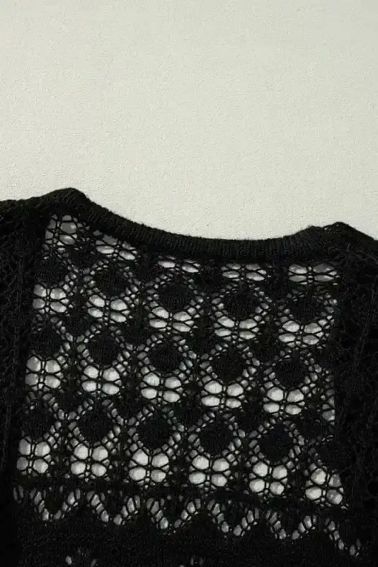 Boho Braid Crochet Cardigan Women UK
