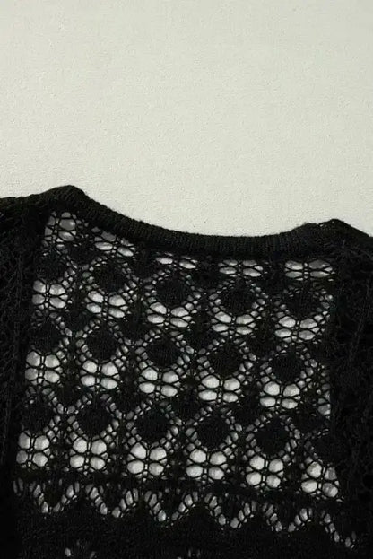 Boho Braid Crochet Cardigan Women UK