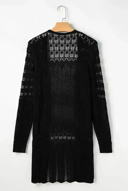 Boho Braid Crochet Cardigan Women UK