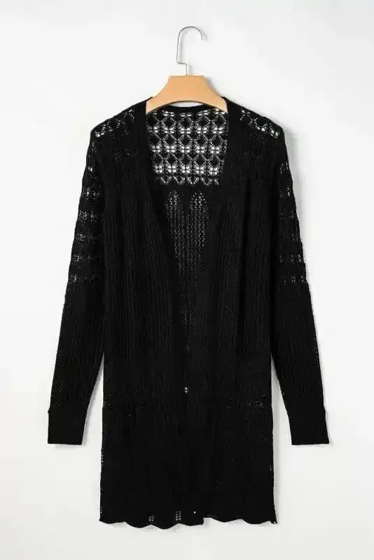 Boho Braid Crochet Cardigan Women UK