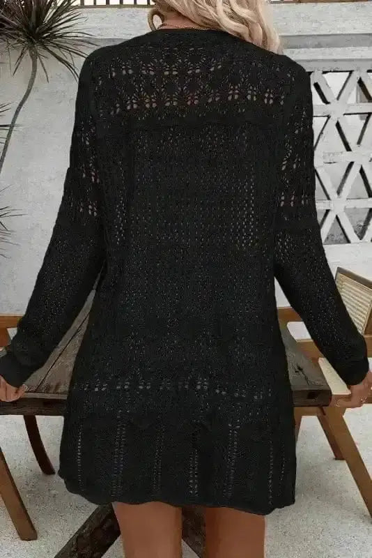Boho Braid Crochet Cardigan Women UK